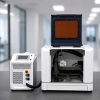 Machine de découpe laser à fibre de haute précision, 800W, refroidie par air, compacte, CNC, pour tôles métalliques, avec contrôleur Ruida RDWorks V8