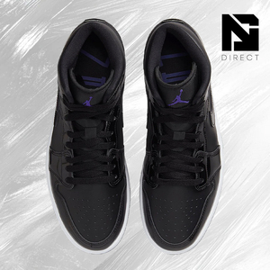 Air Jordan 1 Mid SE 'Space Jam' Chaussures de basketball montantes à lacets, style décontracté, couleur unie - Product Image 3