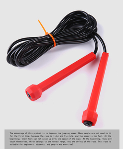 BunnyHi TS012 Gym Réglable Noir Personnalisé Cordes À Sauter Exercice Perle En Plastique <span class=keywords><strong>Jumprope</strong></span> pour Enfants - Product Image 5
