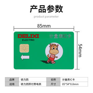 Compteurs d'énergie prépayés Delixi monophasés DDSY606 et triphasés DTSY606 avec lecteur de carte IC et fonction de recharge - Product Image 3