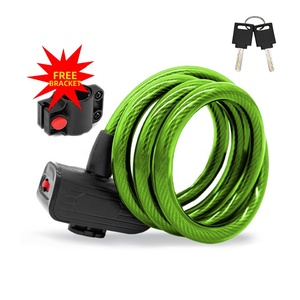Waterproof Outdoor Cycling Bike <b>Lock</b> Zinc Alloy Steel <b>Cable</b> Security <b>Lock</b> - Product Image 1