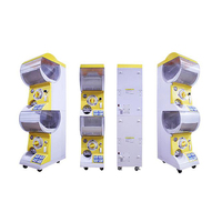 Machine distributrice de jouets en forme d'œuf torsadé en plastique transparent et métal, 75*70mm