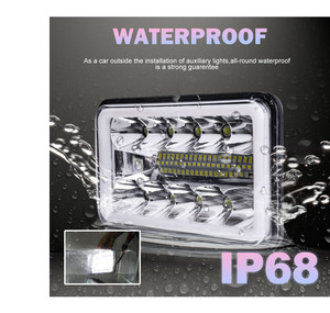 LELANPU - Accesorios de Iluminación para Automóviles, Faros Delanteros LED Cuadrados de 5.75 Pulgadas para Todoterreno, Proyectores con Efecto Halo, Modelo Future Eyes, para Jeep Wrangler - Product Image 3