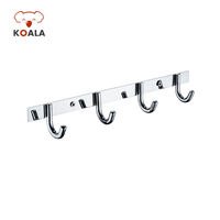 Koala Factory - Vente en gros - Porte-serviettes mural en laiton moderne pour hôtel - Crochet en métal pour vêtements et serviettes