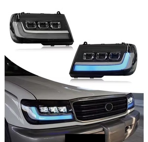 Feux de croisement LED DRL Feux de jour à 3 lentilles 12V Neuf 6000K 25W 2500 Lumens pour Land Cruiser LC100 1998-2003 - Product Image 3