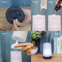 Humidificateur d'huiles essentielles en céramique pour la maison, diffuseur d'arômes ultrasonique, design animal mignon, lumière électrique aromatique, vente en gros