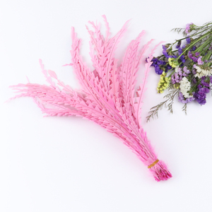 Lông Đuôi Gà Trống Nhuộm Màu Hồng Hoa Văn Răng Cưa 35-40CM Tiệc Cưới Trang Trí Nội Thất Thủ Công - Product Image 3