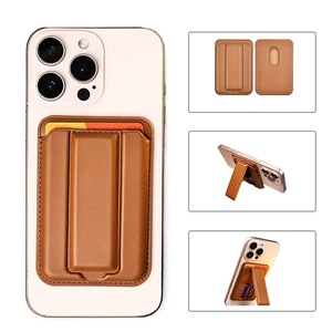 Estuche personalizable <span class=keywords><strong>de</strong></span> cuero PU para tarjetas, imán fuerte para iPhone 16, soporte magnético para tarjetas <span class=keywords><strong>de</strong></span> <span class=keywords><strong>crédito</strong></span> y negocios - Product Image 1