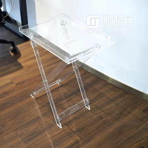 Table pliante moderne en acrylique pour présentoir de magasin, couleur personnalisable, vente en gros directe usine, pour salon - Product Image 1