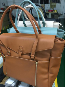 Ustomized-Bolsa de pañales de piel vegana, bolso de mano <span class=keywords><strong>para</strong></span> mamá - Product Image 5