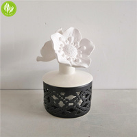 Diffuseur Passif Diffuseur de Fleurs Diffuseur de Parfum d'Intérieur en Porcelaine Bisque