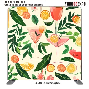 Backdrop foto booth 8*8FT dengan rangka aluminium, Peralatan Pameran Dagang - Product Image 2