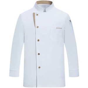 Vêtements de cuisine pour hommes, uniforme de <span class=keywords><strong>cuisinier</strong></span> élastique, vêtements <span class=keywords><strong>d</strong></span>'été respirants, vente directe <span class=keywords><strong>d</strong></span>'usine FUYI - Product Image 2