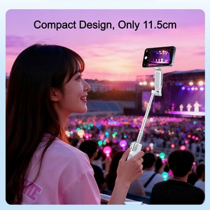 Palo de Selfie Magnético Plegable Z3 Zoom, <span class=keywords><strong>Mini</strong></span> Soporte para Teléfono Portátil, Estabilizador, Herramienta de Fotografía, Trípode de Mano para Viajes - Product Image 4