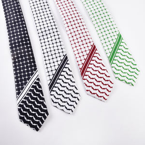 Venta caliente boda Palestina poliéster rayas corbata hombres corbatas Palestie corbata - Product Image 1