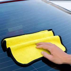 30X30Cm Dubbelzijdig Microfiber Auto Wassen Handdoek 500gsm Koraal Fleece Handdoek Voor Auto Verzorging Schoonmaken - Product Image 5