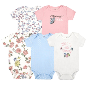 Bulala Little Planet by Carters - Body de manga corta para niña, hecho de algodón orgánico, lavable a máquina, importado, estampado floral de primavera, 12 meses - Product Image 4