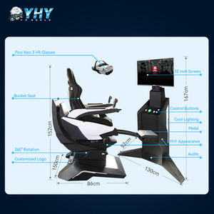 Yeni Çıkan 9d Vr Hareketli Tüm Alüminyum Alaşımlı Oyun Ekipmanı Joystick Döndürme Makineli 360 Vr - Product Image 5