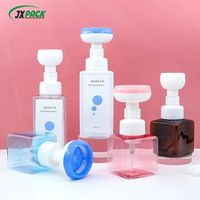 Botol Pompa Busa Sabun Plastik 250ml, Botol Pompa Busa Mousse Bunga Kosong untuk Sabun Mandi Hewan Peliharaan, Promo