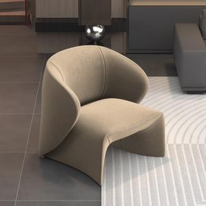 Sillón Individual de Estilo Nórdico Wabi Sabi, Silla para Sala de Estar con Relleno de Espuma, Diseño Moderno - Product Image 1