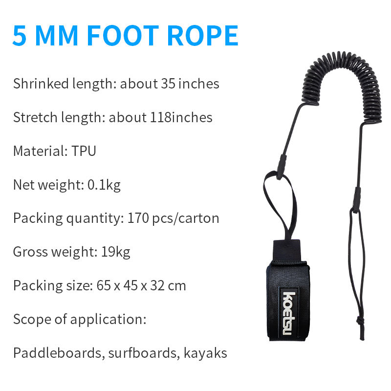 Corde de pied de 5mm