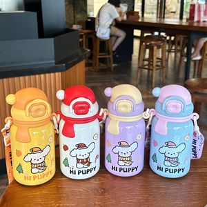 Hi Puppy Stainless Steel Water Bottle 500Ml Insulated With Straw Kids Camping Drinkware - Product Image 1