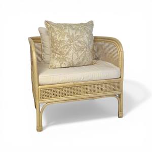 Sillón de Ratán Tejido a Mano Estilo Boho, Silla de Mimbre Natural Hecha a Mano, Muebles de Decoración para Patio y Hogar - Product Image 2