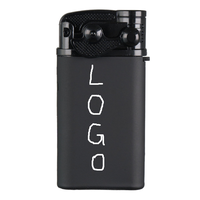 Nouvel allume-cigare coupe-vent en métal moderne avec publicité imprimée rechargeable haut de gamme en gros