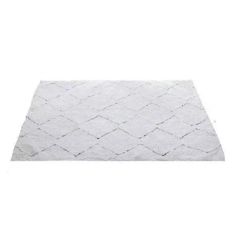Cheap nordic moroccan style Shaggy Polyester Long Pile Fluffy Luxury Rug Living Room Carpet Mat