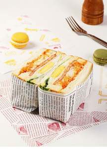 Custom Printed Logo 40g Food Grade Waxed Paper Impervious Bread and Sandwich Wrapping Paper <b>Christmas</b> Cake Mat Size Custom - Product Image 4