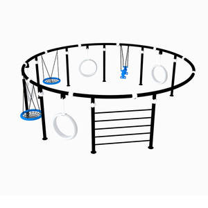 Fun kommerzielle Mehr personen schaukel für Kindergarten kinder Outdoor-Spielplatz Klettergerüst Schaukel - Product Image 4