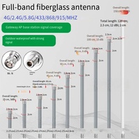 Antenne cellulaire omnidirectionnelle extérieure Wi-Fi 2.4G 5.8G 5G LTE 2G 3G 4G verticale IP67 étanche en fibre de verre personnalisable