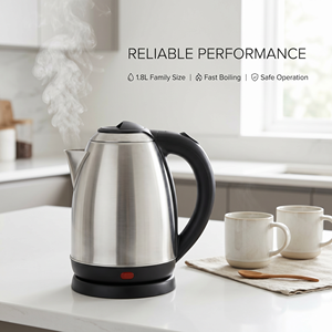 Hervidor de Agua de Acero Inoxidable de 1.8 L, Precio Directo de Fábrica, Construcción de Acero Inoxidable y Fácil de Limpiar para una Larga Duración - Product Image 6