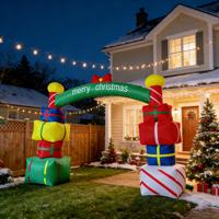 Arche publicitaire gonflable de Noël pour promotion extérieure en gros