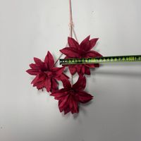 KEWEI 1895 Bunga Lily Buatan 3 Kepala Ukuran Kecil, Dekorasi Pernikahan, Perlengkapan Fotografi, Rangkaian Bunga