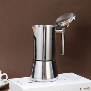 <span class=keywords><strong>Cafetière</strong></span> Moka en acier inoxydable de style italien classique, qualité 304, pour usage domestique, compatible avec les plaques à induction, modèle IHCH-26430-7 - Product Image 3