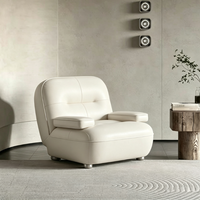 Fauteuil inclinable Tenghang Traditional Beetle en cuir huilé Sherpa, fauteuil de designer pour salon et bureau à domicile
