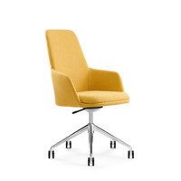 Chaises de bureau pivotantes confortables de conception italienne, conformes à la norme BIFMA, pour hôtel, réception, visiteurs, bureau économique