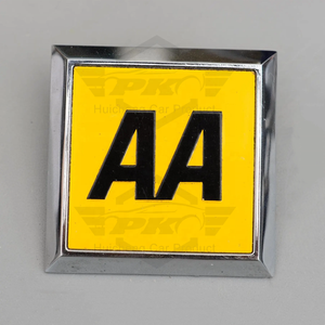 Emblema Metálico Clásico Cuadrado Vintage de la Asociación Automotriz AA, Insignia para Parrilla de Miembros de los Años 70 - Product Image 1