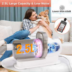 Kit di Toelettatura per Animali Domestici 6-in-1 in Plastica, Dispositivo Aspirante per Cani e Gatti con Tosatrice Ricaricabile e 6 Pettini Guida - Product Image 6