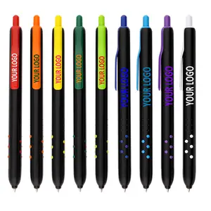 RS PEN new design model 617 plastic black body ballpen with logo printed ball ballpoint pen for promotion