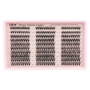 Kit de Pestañas en Racimo, Pestañas Naturales, Kit de Extensión de Pestañas DIY, Pestañas en Racimo de 10-16 mm, Kit de Extensiones de Pestañas de 300 Piezas - Product Image 2