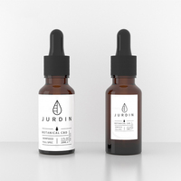Flacons compte-gouttes en verre brun/transparent de 5 ml/20 ml pour les gouttes pour les yeux et les huiles essentielles, emballage cosmétique