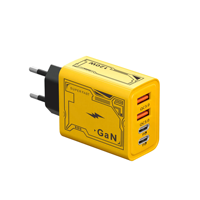 Chargeur double USB PD 120W avec protection OTP QC3.0, matériau PC ignifuge écologique, 2 ports USB pour Europe/Amérique/Royaume-Uni