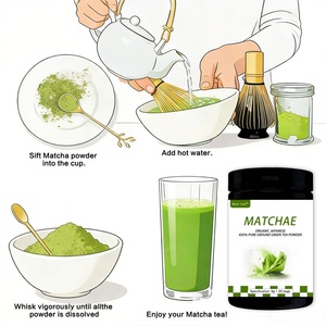 <span class=keywords><strong>Té</strong></span> <span class=keywords><strong>Verde</strong></span> Matcha en Polvo de Grado AAAAA, Ceremonial, Instantáneo, de Primera Calidad, Puro y de Lujo, de Marca Privada de Fábrica OEM, para Beber - Product Image 3