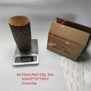 Vasos de Papel Corrugado Resistentes al Calor y Personalizados para Hornear Panettone, Pastel de Navidad Italiano - Product Image 5