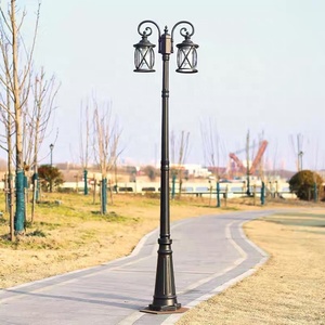 عمود إنارة كهربائي خارجي للحدائق، إضاءة المناظر الطبيعية 2/<span class=keywords><strong>2.3</strong></span>/2.8 متر، مقاوم للماء بمعيار IP65، إضاءة LED دافئة بيضاء للشوارع والساحات - Product Image 4