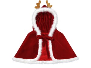 Châle court en velours rouge pour <span class=keywords><strong>femme</strong></span>, avec garniture en bois de <span class=keywords><strong>renne</strong></span> de Noël, style Lolita, pour costumes de télévision et de cinéma - Product Image 5