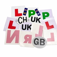 Autocollants de voiture en vinyle adhésif UK pour l'Europe Autocollants ovales UK Autocollants de plaque d'immatriculation pour voitures, camionnettes, camions conduisant en Europe