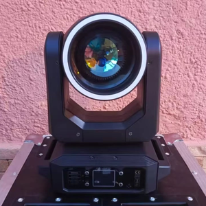 Projecteur LED 200W à <span class=keywords><strong>11</strong></span> motifs + 18 prismes, faisceau spot mobile avec anneau RGB, contrôle DMX, effet de scène professionnel, lumière de discothèque - Product Image 4